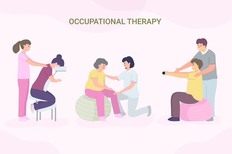 How do occupational therapists at Miracles for Hope support adults with mobility challenges?